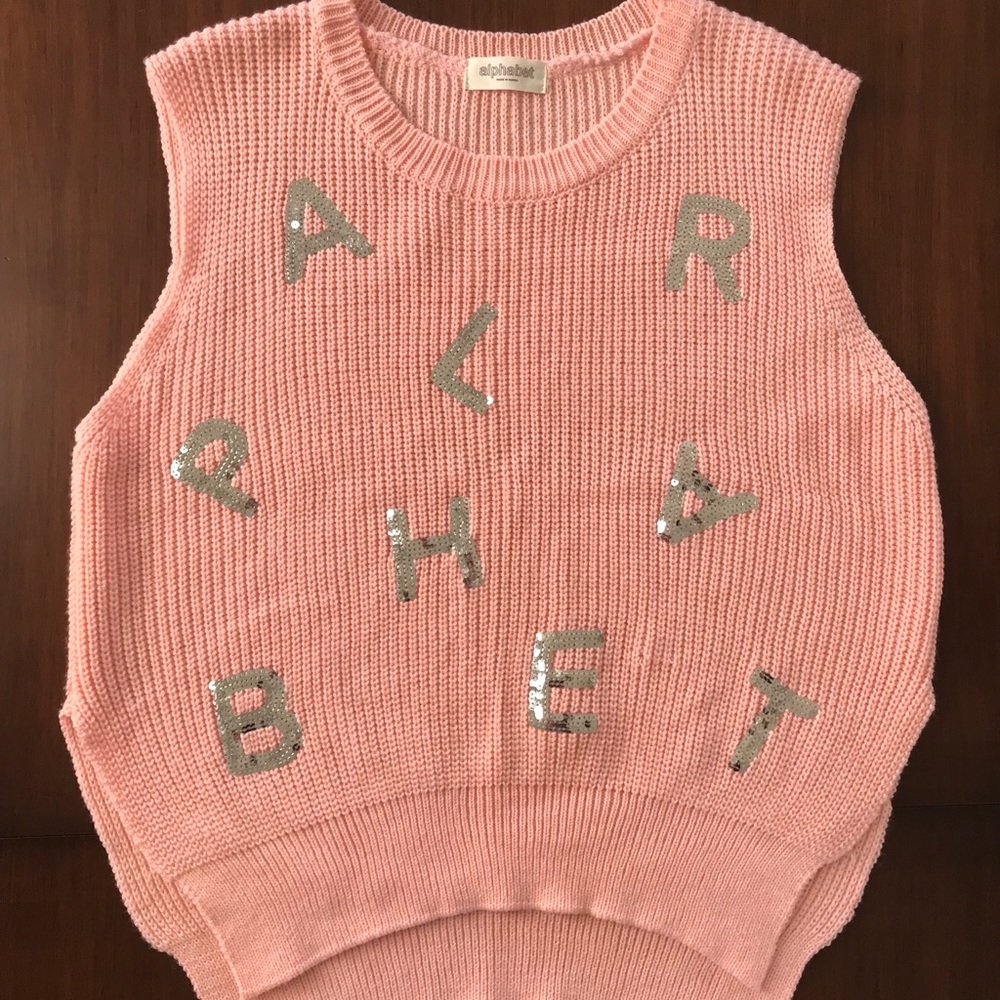 Alphabet Oversized Top